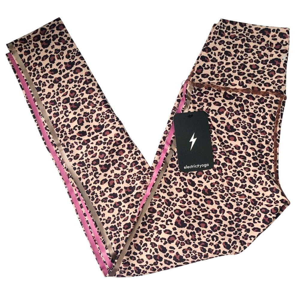 Electric Yoga Freedom Cheetah Leggings High Rise NEW